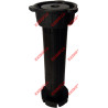 Pé para cozinha com afinação Artimol P11, plástico PP polipropileno preto, base normal sem bucha, A.80 mm