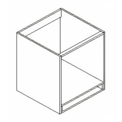 Kit/módulo inferior para forno F204, melamina carvalho, aglomerado estrutura 16 costa 8, A.705 x P.580 x L.600 mm