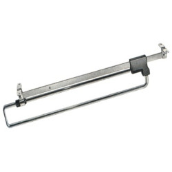 Cabide 3017 para roupeiro, extensível tipo trombone, cromado, 400 x 40 x 60 mm