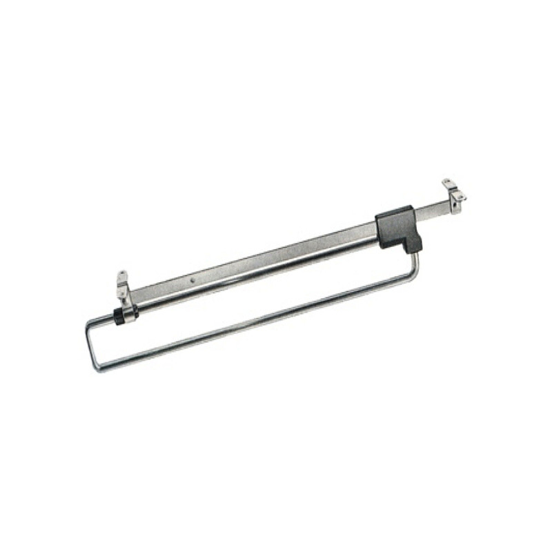 Cabide 3017 para roupeiro, extensível tipo trombone, cromado, 400 x 40 x 60 mm
