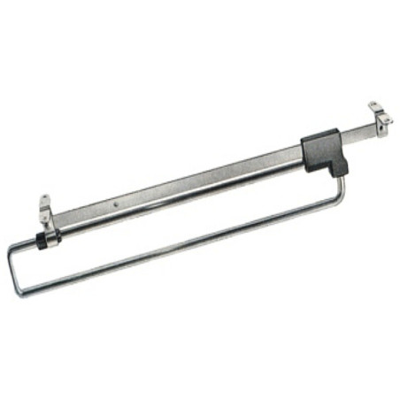 Cabide 3017 para roupeiro, extensível tipo trombone, cromado, 400 x 40 x 60 mm