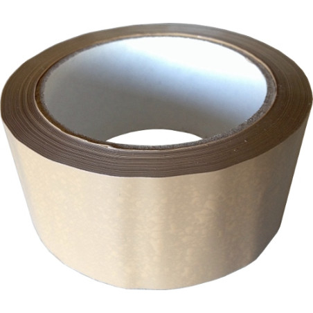 Fita adesiva/cola em rolo, PVC castanho, C.66 mts x L.25 mm