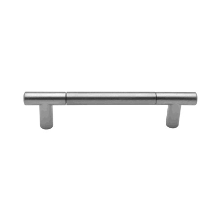Puxador clássico, asa barra redonda reta SM 347, zamak níquel mate/níquel mate, 2 furos distância 96, Ø.10 x A.30 x C.129 mm