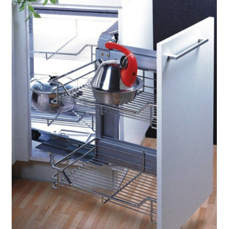 Canto mágico E4202 esquerdo com amortecedor, P.500 x A.550, porta 450, MOD.900 mm