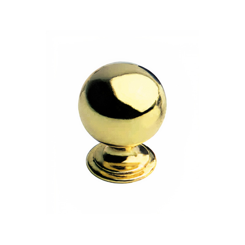 Puxador clássico, bola SM 297A, zamak oxidado bronze, 1 furo, Ø.23 x A.28 mm