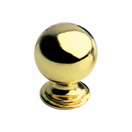 Puxador clássico, bola SM 297A, zamak oxidado bronze, 1 furo, Ø.23 x A.28 mm