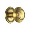 Puxador rústico, espelho redondo c/bola pequena Sofima 455, zamak bronze, A.34 x Ø.32 mm