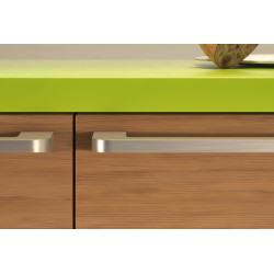 Puxador atual, asa barra rectangular SCH 835.192.08, zamak lacado preto, 2 furos distancia 192, L.12 x A.33 x C.211 mm