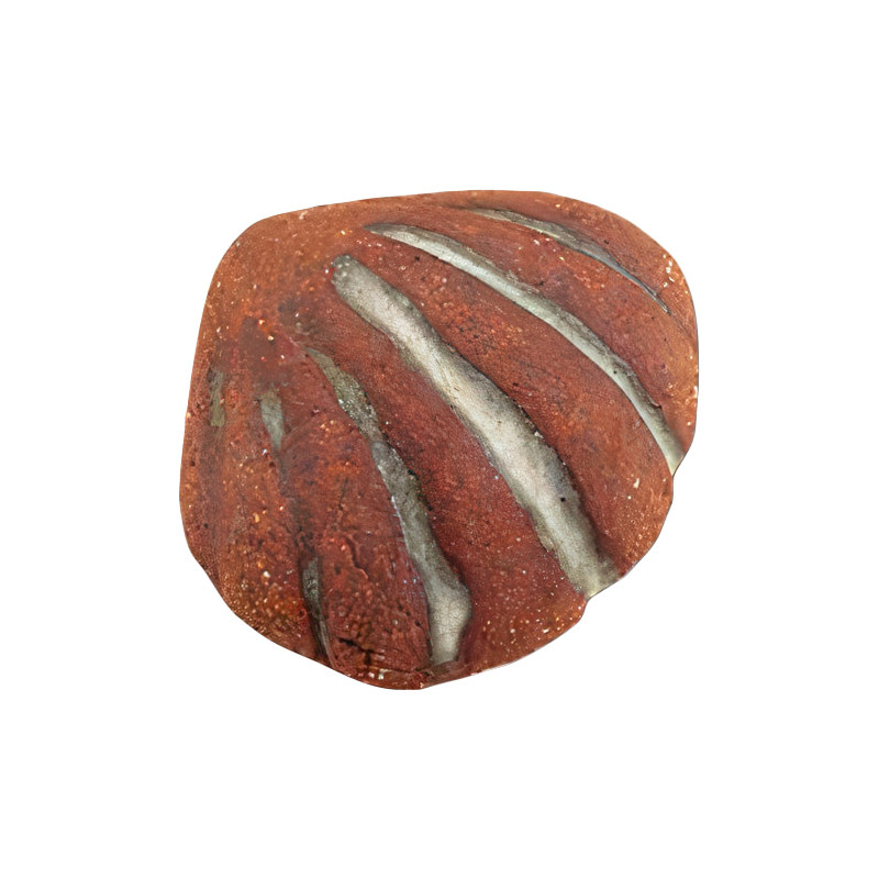 Puxador natureza, concha Nesu 311B0, grés laranja, 35 x 30 mm