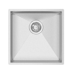 Lava louça RODI BOX LINE 40, uma pia sem escorredor, inox escovado, aplicação inferior, 436 x 436, MOD.500 mm