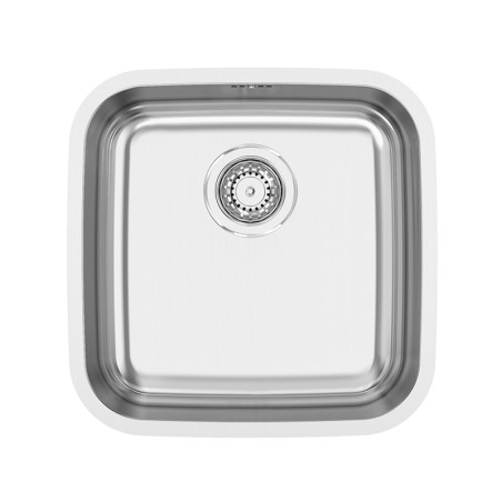Lava louça RODI BAHIA, uma pia sem escorredor, inox polido, aplicação inferior, 440 x 440, MOD.500 mm