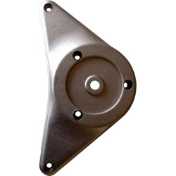Pé para mesa, metálico cromado, base zamak, A.870 x Ø.80 mm