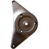 Pé para mesa, metálico cromado, base zamak, A.710 x Ø.80 mm