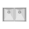Lava louça RODI BOX LINE 75, duas pias sem escorredor, inox escovado, aplicação superior ou á face, 736 x 436, MOD.800 mm