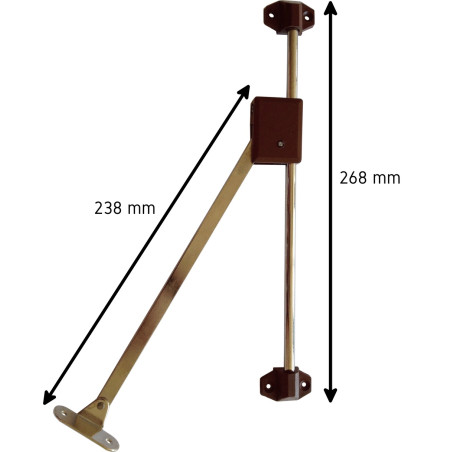 Compasso com afinação esquerdo castanho
