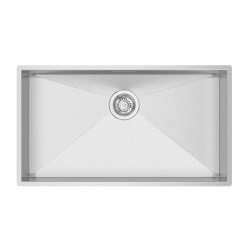 Lava louça RODI BOX LINE 74, uma pia sem escorredor, inox escovado, aplicação inferior, 776 x 436, MOD.900 mm