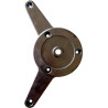 Pé para mesa, metálico cinza, base zamak, A.710 x Ø.60 mm