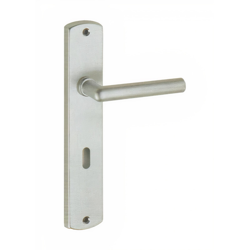 Puxador espelho alto rectangular c/manete redonda Sofima 816, latão bronze, Ø.15 x P.50 x L.41/100 x A.218 mm