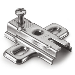 Calço DANCO FB 996/8-4 AR para dobradiça, aço niquelado, furação 32, altura 8 mm