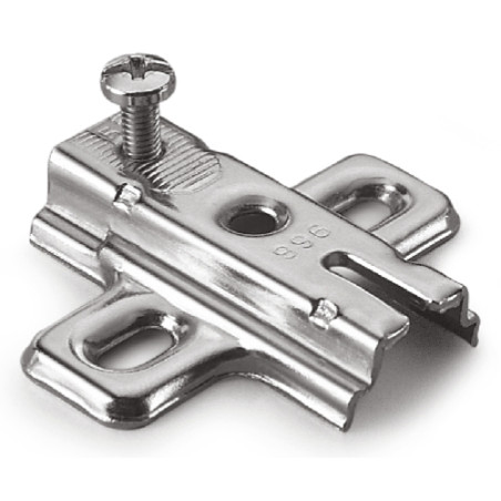 Calço DANCO FB 996/8-4 AR para dobradiça, aço niquelado, furação 32, altura 8 mm