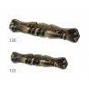 Puxador rústico, espelho asa redonda Sofima 122, zamak bronze, C.110 x A.20 mm