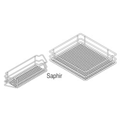 Conjunto 5 cestos interior + 5 porta para despenseiro VAUTH-SAGEL VS TAL Gate Pro, Saphir cromado, MOD.600 mm