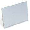 Rodapé para cozinha, plástico PVC revestido, alumínio anodizado satinado, 180 x 4000 mm