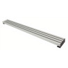 Grelha de ventilação p/forno/cozinha Artimol 4 elementos, encaixes plástico, perfil alumínio branco F133, P.25 x A.60 x L.600 mm