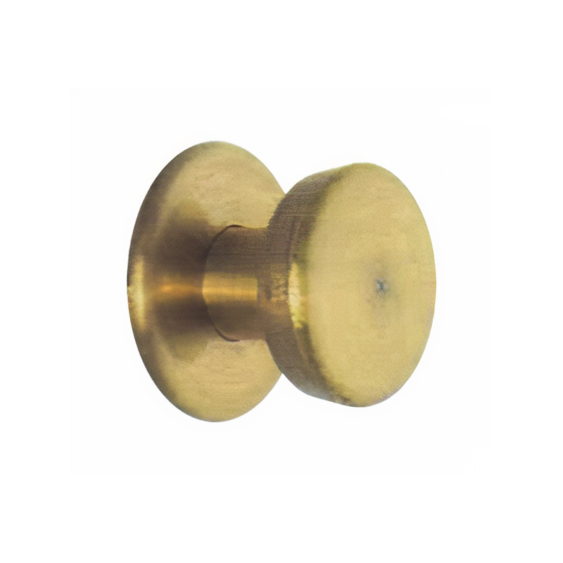 Puxador espelho redondo c/bola pequena Sofima 484, zamak niquelado mate, P.32 x Ø.45/40 mm