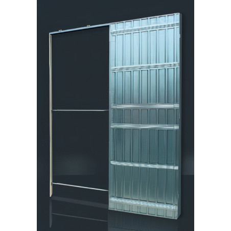 Caixilho SCRIGNO SCRIGNOtech ST3524 p/porta de correr, p/parede gesso cartonado EXT.115 x INT.69, L.900 x H.2020 mm