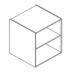 Kit/módulo inferior F204, melamina branca, aglomerado estrutura 16 costa 8, A.705 x P.580 x L.500 mm