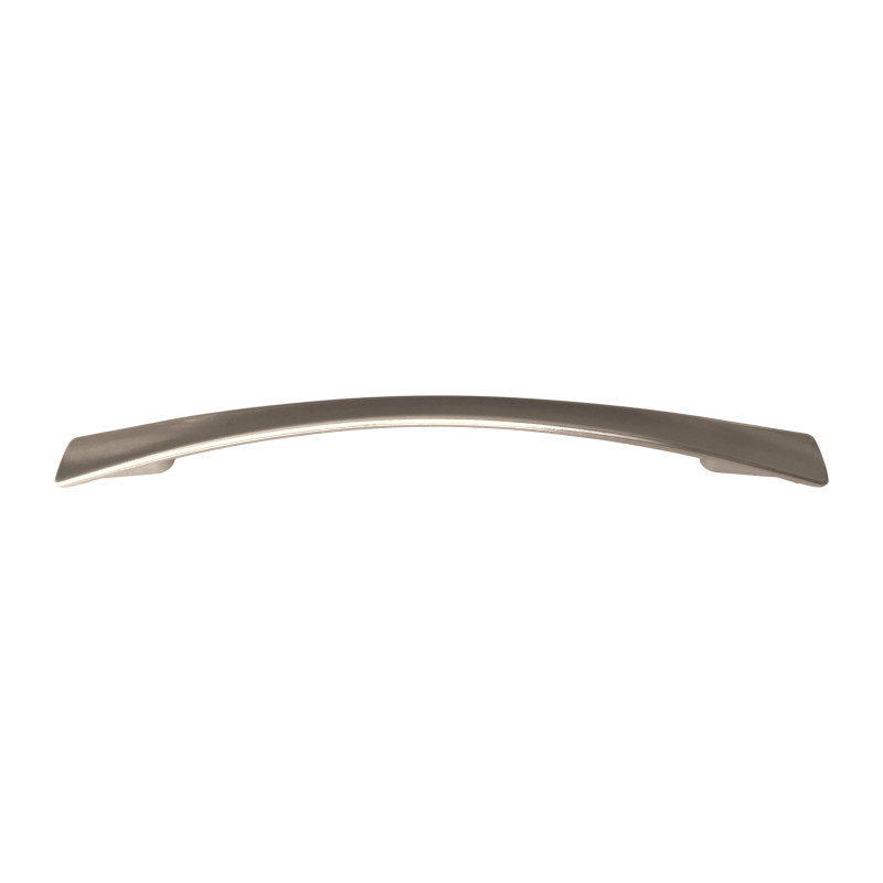 Puxador atual, asa ponte F1142 1060, zamak níquel satinado, 2 furos distância 160, E.4 x C.208 x L.17/9 x A.24 mm