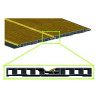Forro/perfil para teto falso/lambrim T125F friso em PVC, várias cores, C.até 6000 x L.125 x A.10 mm