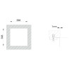 Lava louça RODI BOX LINE 40, uma pia sem escorredor, inox escovado, aplicação inferior, 436 x 436, MOD.500 mm