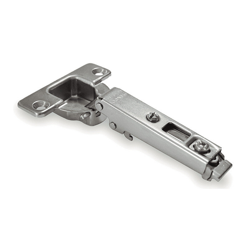 Dobradiça reta com clic DANCO F50080/92P44, braço em aço niquelado, copo Ø.35 furação 48 mm, abertura 110º