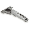 Dobradiça reta com clic DANCO F50080/92P44 WS, braço em aço niquelado, copo Ø.35 furação 48 mm sem mola, abertura 110º