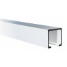 Perfil calha superior para portas de fole Saheco 65 P, alumínio natural, L.31 X A.31 x C.3000 mm