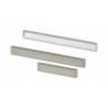 Puxador atual, barra rectangular Sofima 774, zamak cromado mate, 2 furos distância 128, E.8 x A.16 x C.150 mm