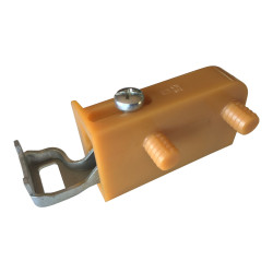 Nivelador Artimol N sem buchas, com ajuste de profundidade e altura, plástico creme, direito