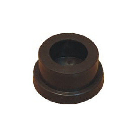 Suporte lateral 113 para varão de roupeiro, borracha castanha