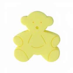 Puxador criança, urso Nesu 600AM, metacrilato amarelo, 34 x 40 mm