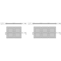 Balde lixo p/gavetão cozinha Gollinucci 921, tampa c/abertura aut., plástico cinza, L.475-540 x P.415-490 x A.320, MOD.600 mm
