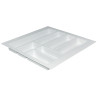 Porta talheres p/gaveta HAFELE 556.60.770, plástico branco, A.52 x L.437-496 x P.401-499, MOD.500-550 mm