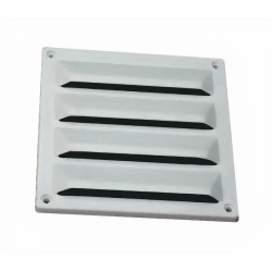 Grelha/respiro de ventilação quadrado R17, plástico castanho, 200 x 200 mm