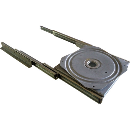 Base TV rotativa com corrediça de 2 lanços, C.325/695 x L.364 x A.54, base 260 x 260 mm