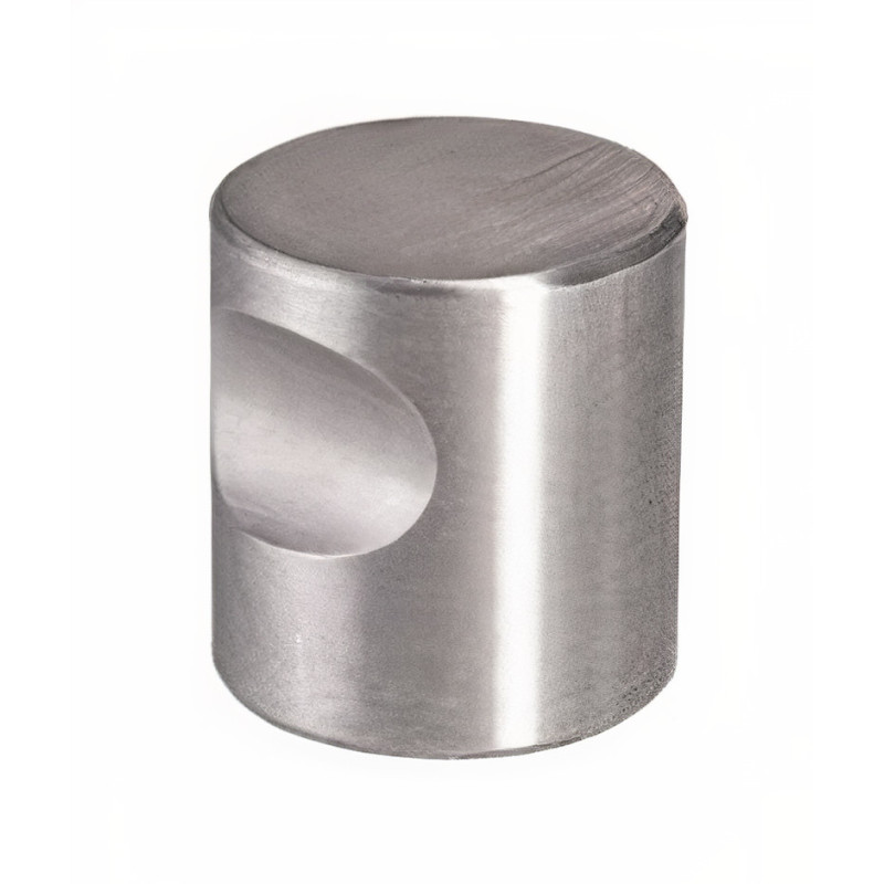 Puxador atual, cilindro PM1, inox, 1 furo, Ø.15 mm