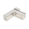 Suporte de prateleira pelicano, satinado, regulável 4-30, A.84-114 x P.68 mm