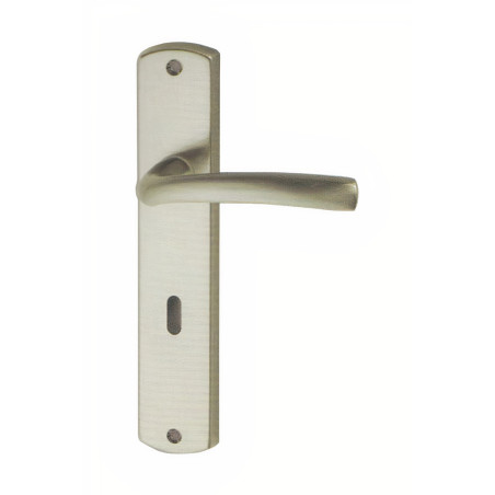 Puxador espelho alto rectangular c/manete curva Sofima 813, latão bronze, P.63 x L.41/112 x A.218 mm