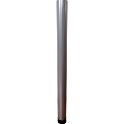 Pé para mesa, metálico níquel mate, base zamak, A.710 x Ø.60 mm