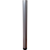 Pé para mesa, metálico cinza, base zamak, A.710 x Ø.60 mm